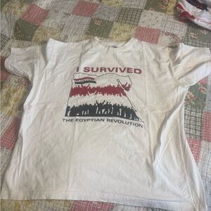 I Survived The Egyptian Revolution January 25 T-Shirt Large